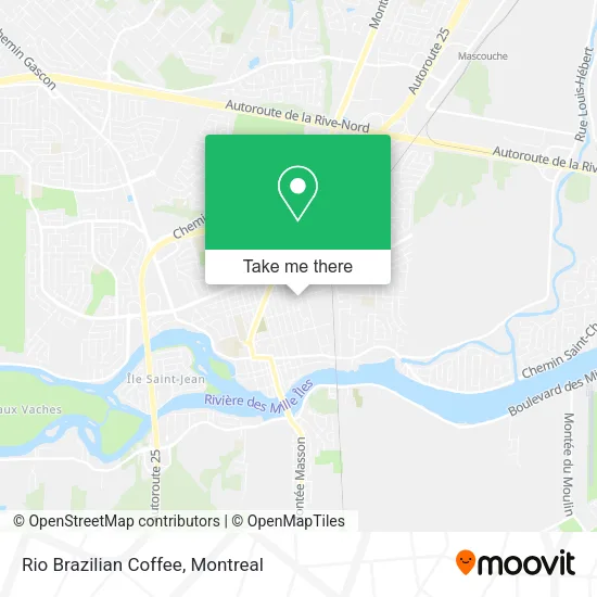 Rio Brazilian Coffee map