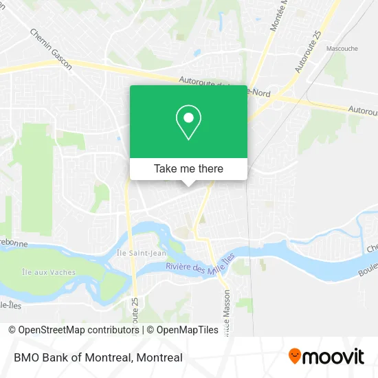 BMO Bank of Montreal map