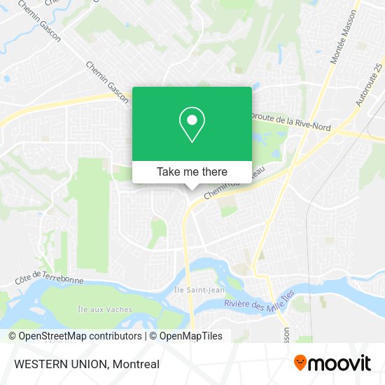 WESTERN UNION map