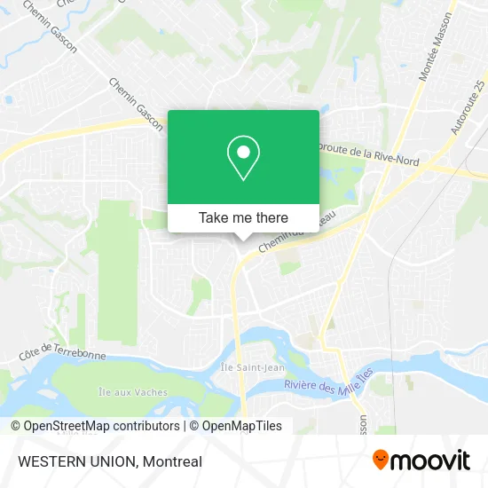 WESTERN UNION map