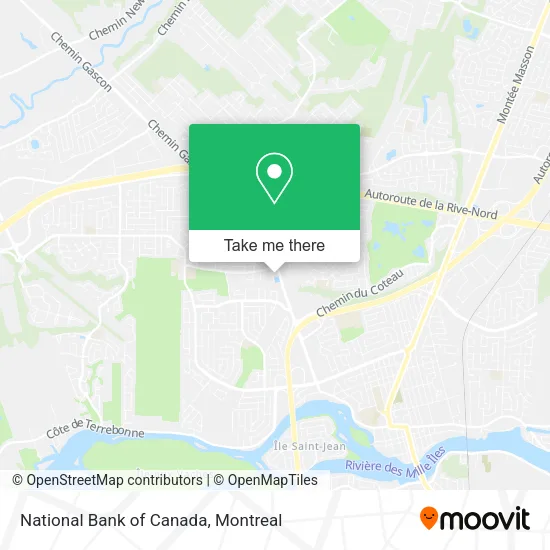 National Bank of Canada map