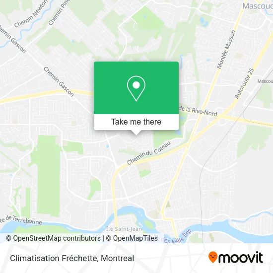 Climatisation Fréchette map