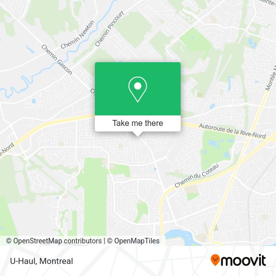 U-Haul map