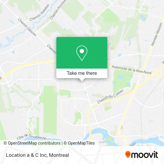 Location a & C Inc map