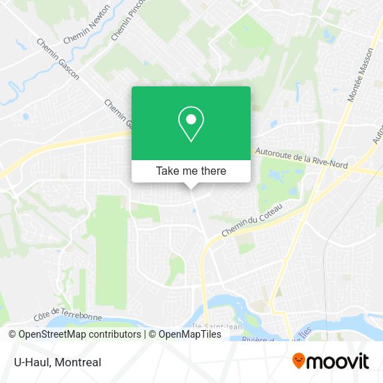 U-Haul map