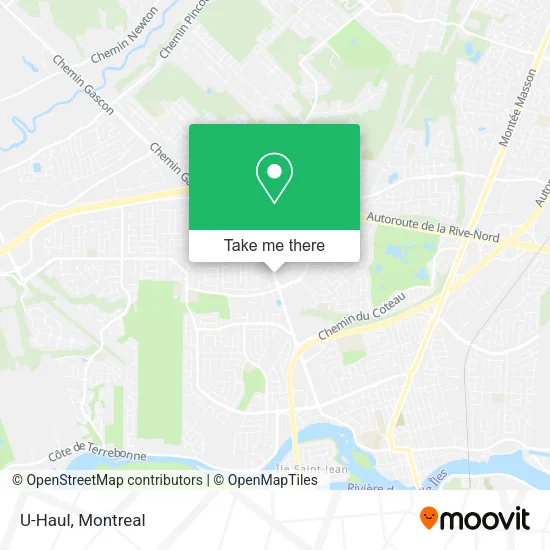 U-Haul map