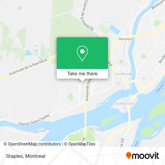 Staples map