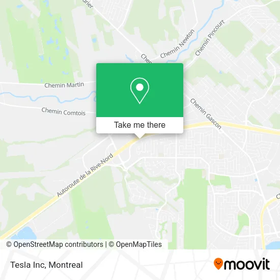 Tesla Inc map