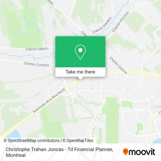 Christophe Trahan Joncas - Td Financial Planner map