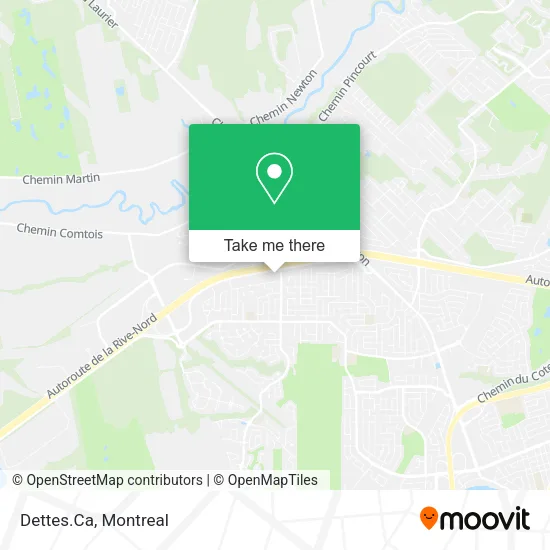 Dettes.Ca map
