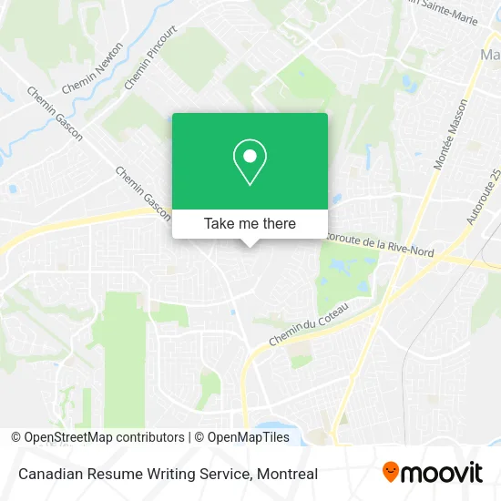 Canadian Resume Writing Service map