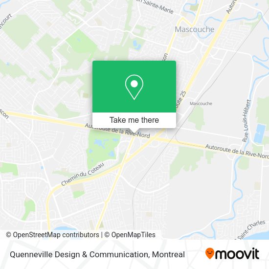 Quenneville Design & Communication map