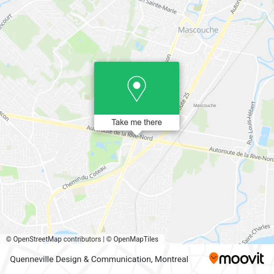 Quenneville Design & Communication map