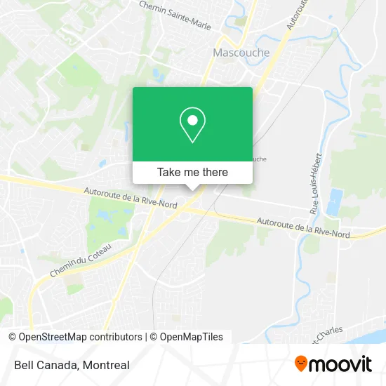 Bell Canada map