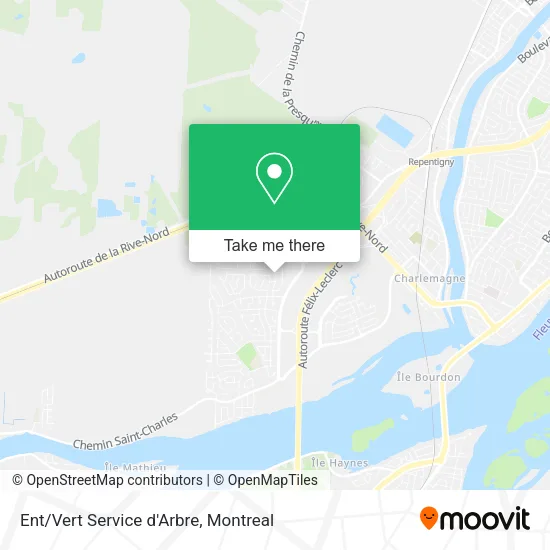 Ent/Vert Service d'Arbre map