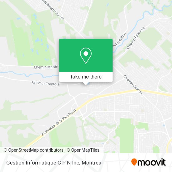 Gestion Informatique C P N Inc map