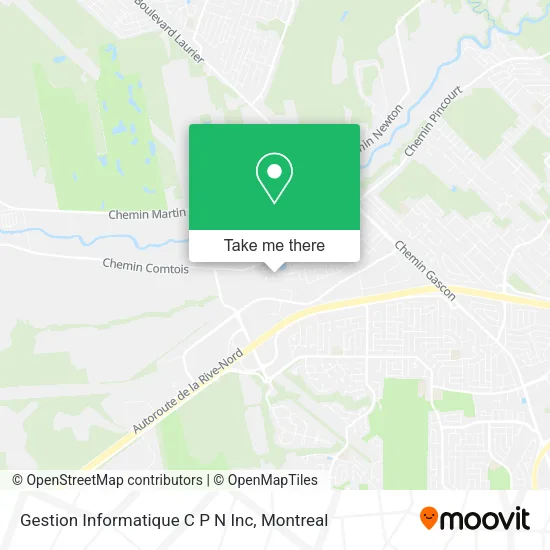 Gestion Informatique C P N Inc map