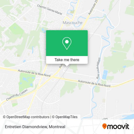 Entretien Diamondview map