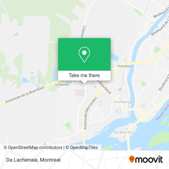 Da Lachenaie map