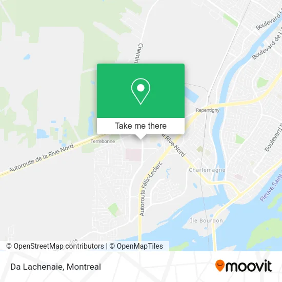 Da Lachenaie map