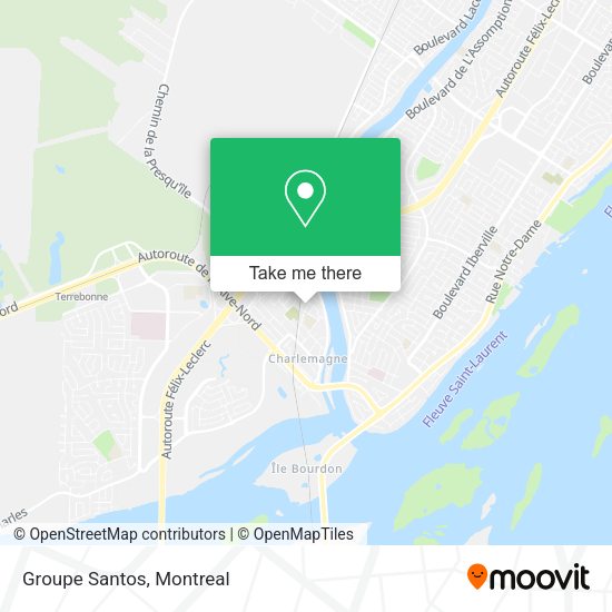 Groupe Santos map