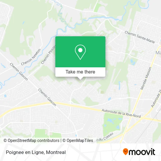 Poignee en Ligne map