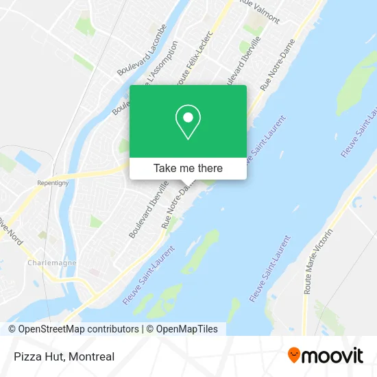 Pizza Hut map