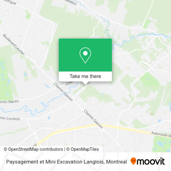 Paysagement et Mini Excavation Langlois map