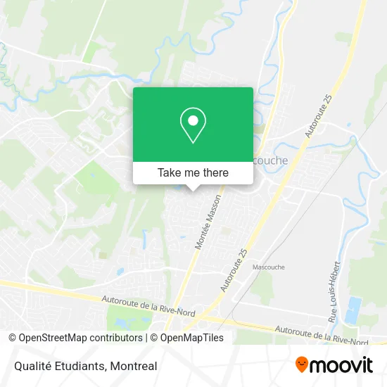 Qualité Etudiants map