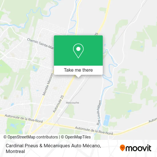 Cardinal Pneus & Mécaniques Auto Mécano map