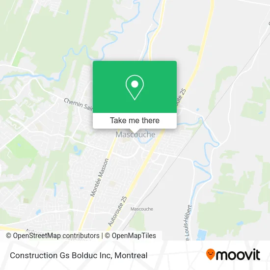 Construction Gs Bolduc Inc map