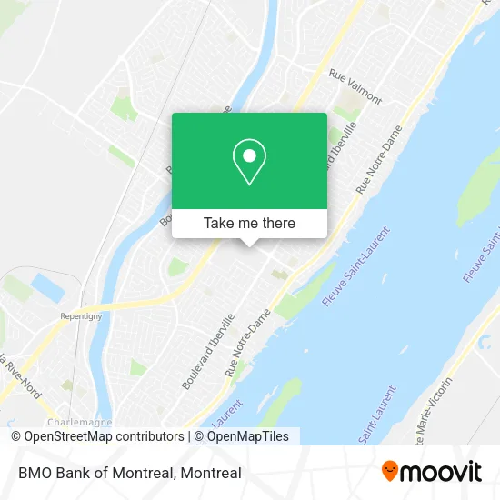 BMO Bank of Montreal map
