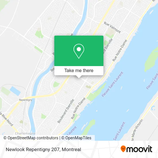 Newlook Repentigny 207 map