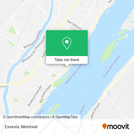 Exvesta map