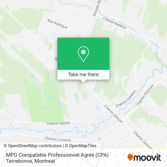 MPG Compatable Professionnel Agréé (CPA) Terrebonne map