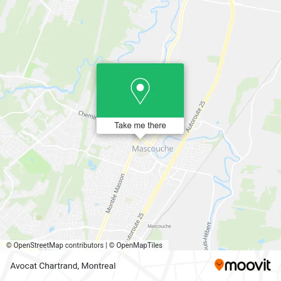 Avocat Chartrand map