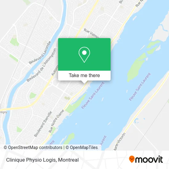 Clinique Physio Logis map