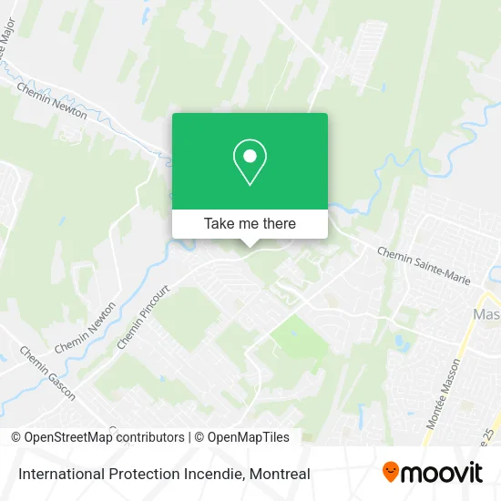 International Protection Incendie map
