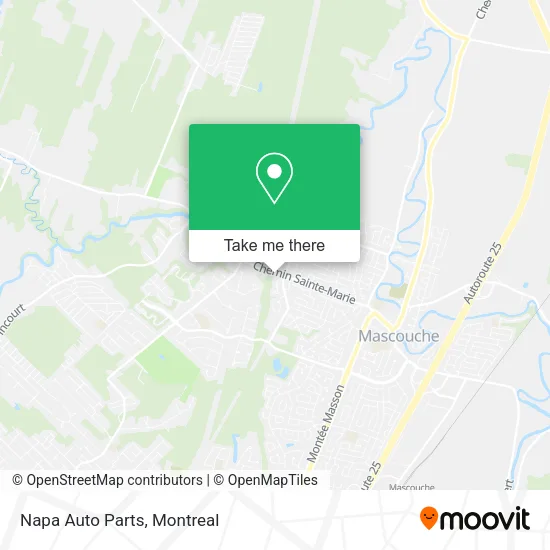 Napa Auto Parts map