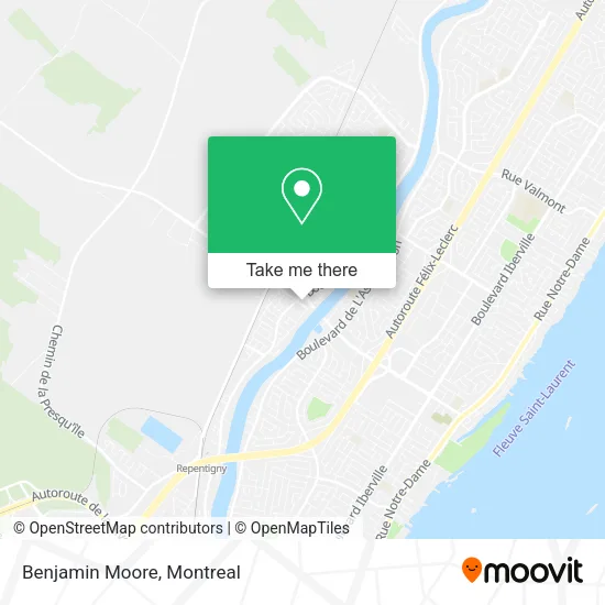 Benjamin Moore map