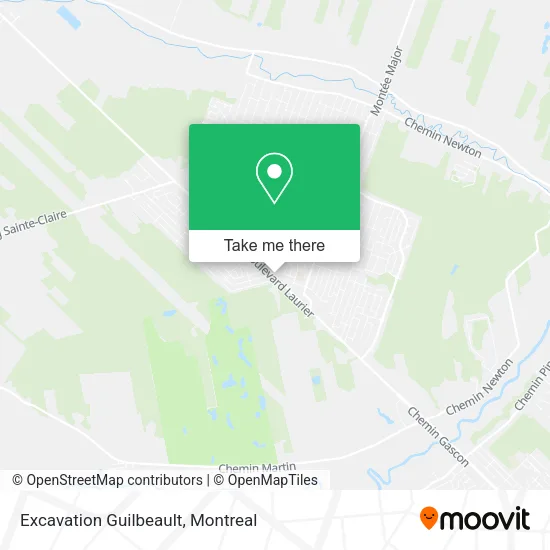 Excavation Guilbeault map