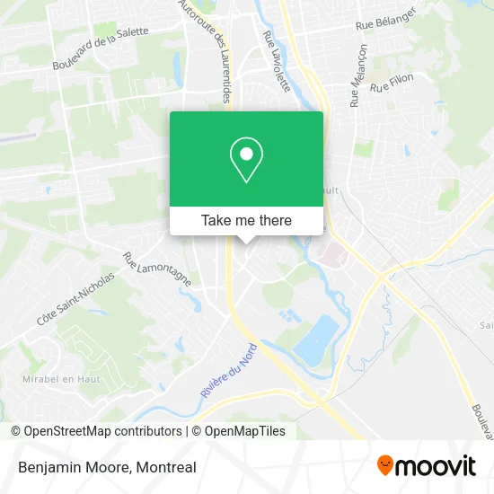 Benjamin Moore map