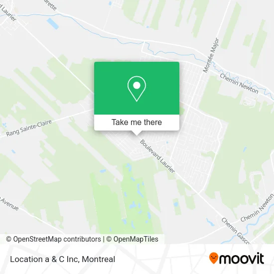 Location a & C Inc map