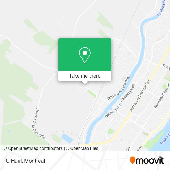 U-Haul map