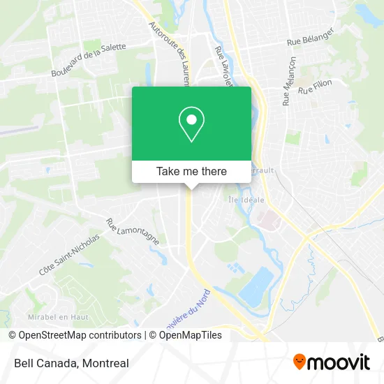 Bell Canada map