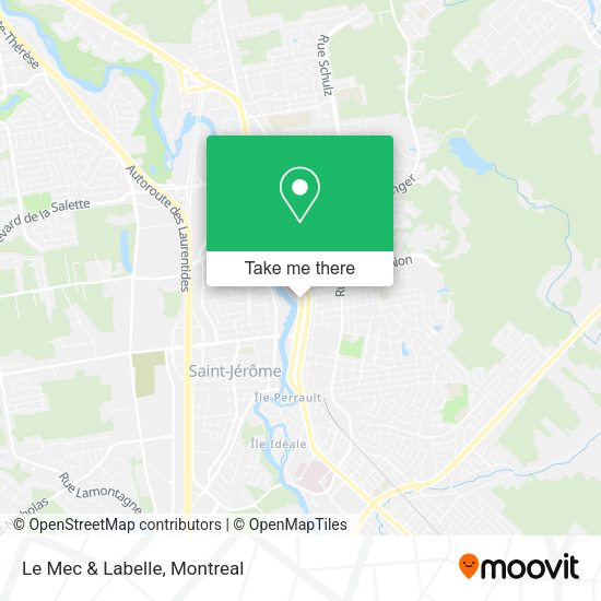 Le Mec & Labelle map