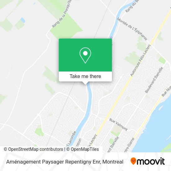 Aménagement Paysager Repentigny Enr map