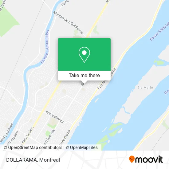 DOLLARAMA map