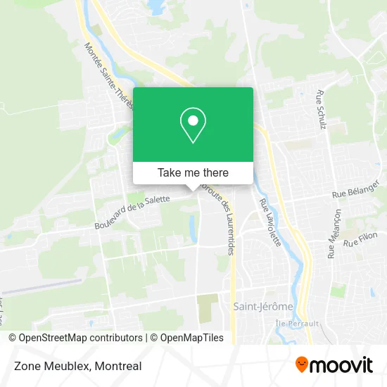 Zone Meublex map