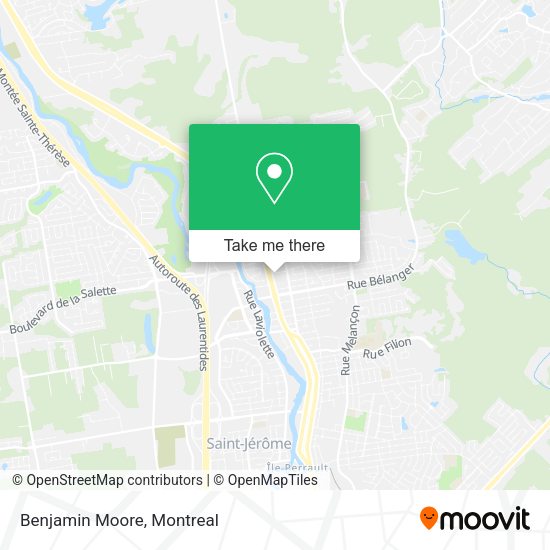 Benjamin Moore map